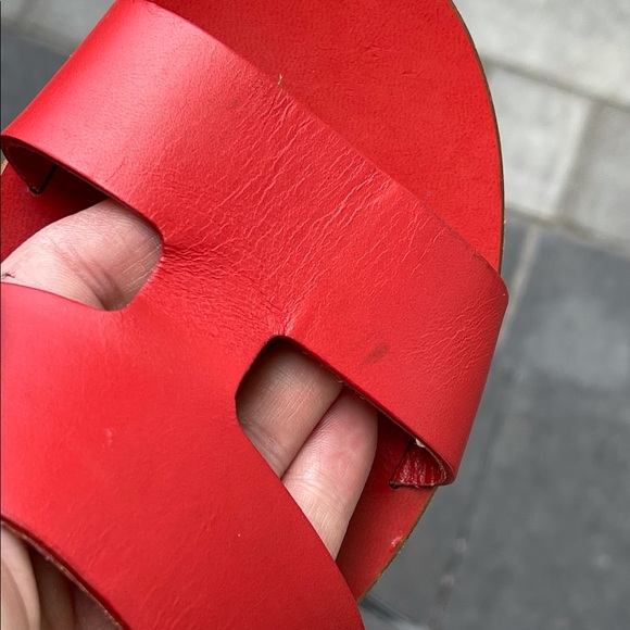 Coral/red Everlane bridge slides sz 8 - Picture 8 of 8